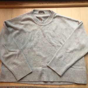 Everlane Soft Cotton Square Crew, heather grey